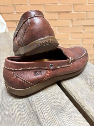 Mocasines Fluchos Cuero Marrón