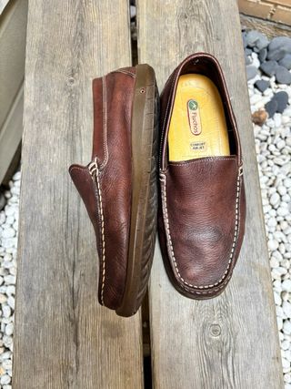 Mocasines Fluchos Cuero Marrón