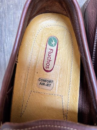 Mocasines Fluchos Cuero Marrón