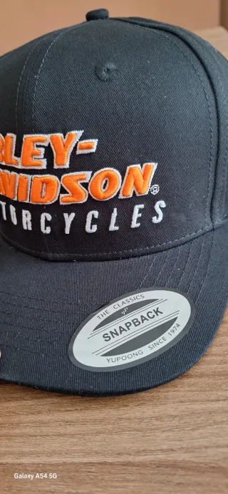 Cappellino Harley-Davidson Nero Arancione