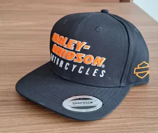 Cappellino Harley-Davidson Nero Arancione