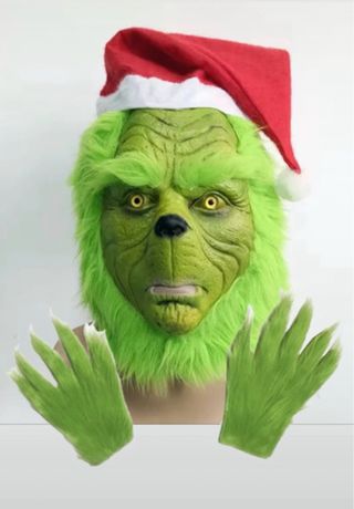 Disfraz The Grinch: Máscara y Guantes