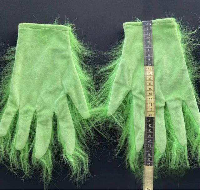 Disfraz The Grinch: Máscara y Guantes