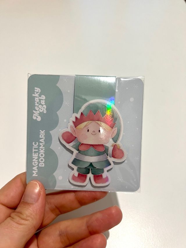 Segnalibro magnetico con elfo