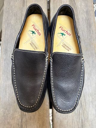 Mocasines Fluchos Negros Planos