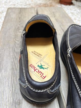 Mocasines Fluchos Negros Planos