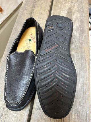 Mocasines Fluchos Negros Planos