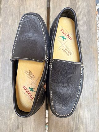 Mocasines Fluchos Negros Planos