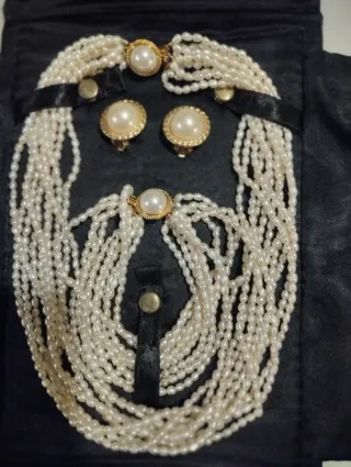 Conjunto André Picasso Perlas Cultivadas