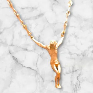 Colgante Cristo Oro 18kl Estilo Daly
