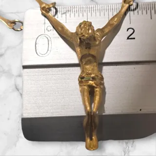 Colgante Cristo Oro 18kl Estilo Daly