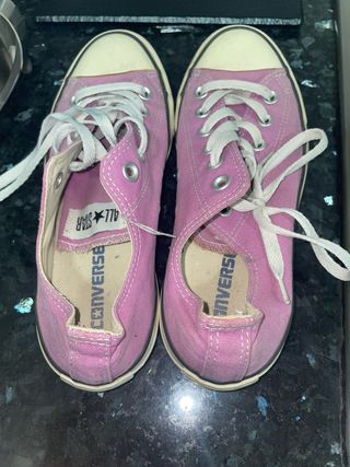 Converse bajas lilas