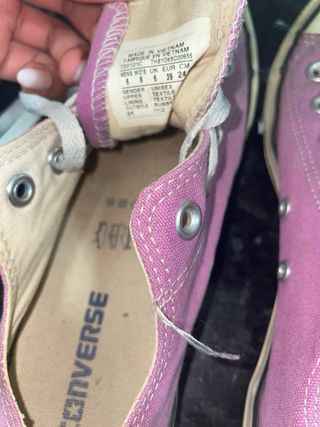 Converse bajas lilas