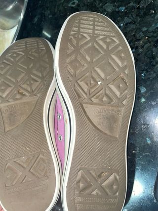 Converse bajas lilas