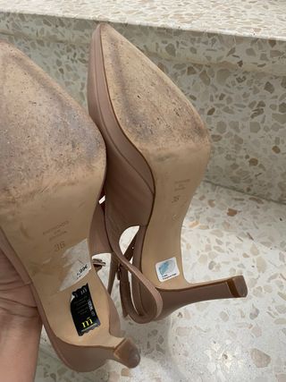 Zapatos Gloria Ortiz Beige/Rosa Talla 36
