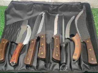 Set di coltelli da macellaio 8 pezzi con fodero