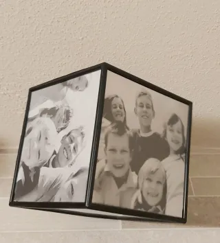 Cornice portafoto rotante