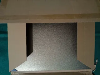 Plataforma Construcción Impresora 3D Dorada