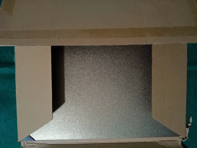 Plataforma Construcción Impresora 3D Dorada