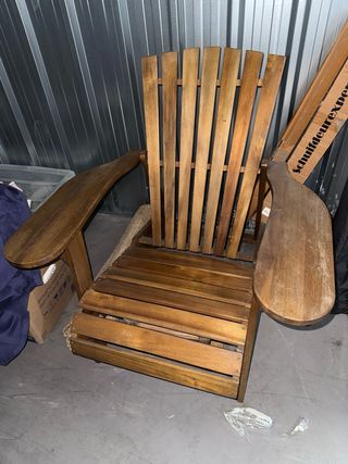 Poltrona in legno per giardino