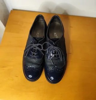 Zapatos Oxford Azul Talla 38