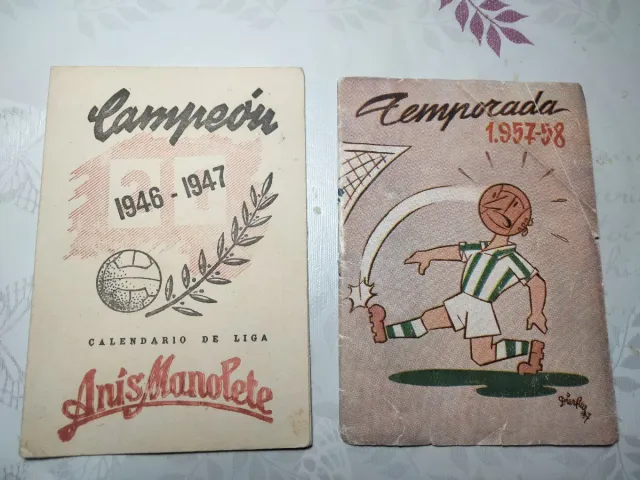 LOTE CALENDÁRIOS DE FUTEBOL ANTIGOS ORIGINAIS