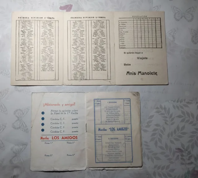 LOTE CALENDÁRIOS DE FUTEBOL ANTIGOS ORIGINAIS