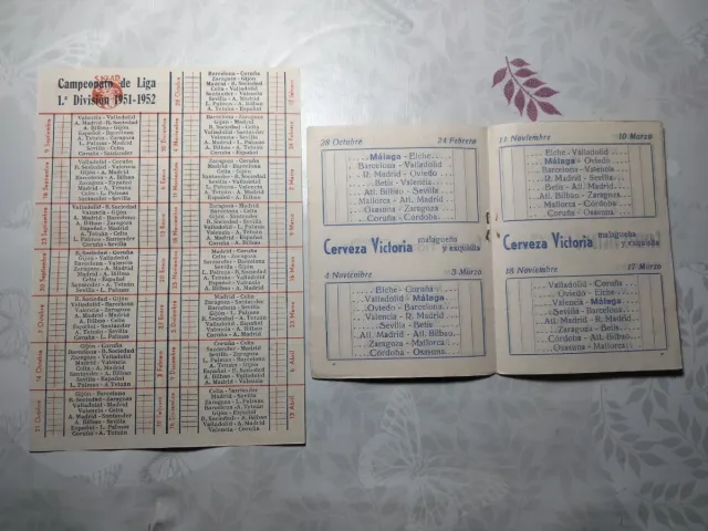 LOTE CALENDÁRIOS DE FUTEBOL ANTIGOS ORIGINAIS