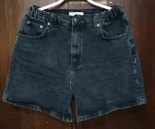 Pantalones cortos vaqueros negros