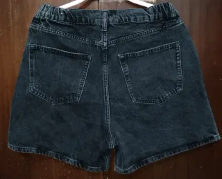 Pantalones cortos vaqueros negros