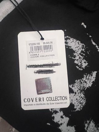 Sciarpa scialle  Enrico Coveri motivo floreale