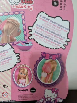 Muñeca Hello Kitty Club Mechas Rosas