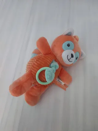 Peluche bebé sonajero naranja