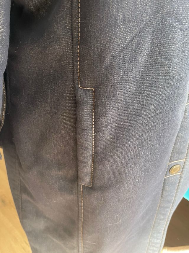 Abrigo vaquero mujer con pelo