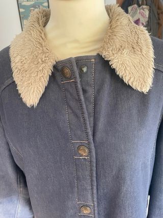 Abrigo vaquero mujer con pelo