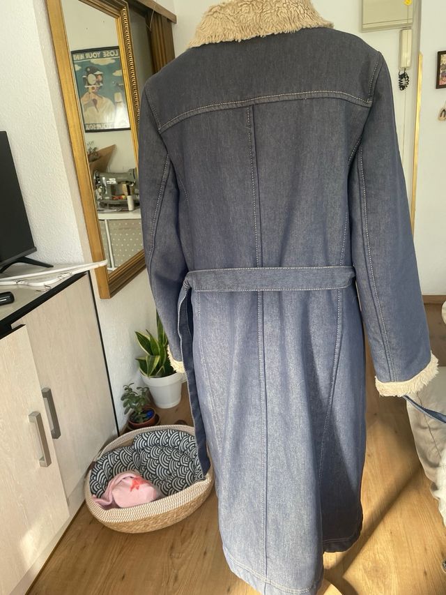 Abrigo vaquero mujer con pelo