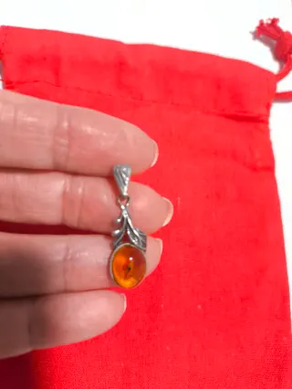 Colgante Plata y Ámbar