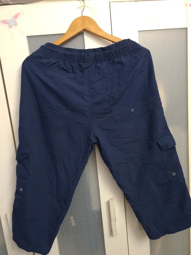 Calça 3/4 de moletom masculina