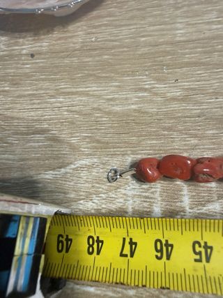 Collana corallo rosso pallini semigrezzo