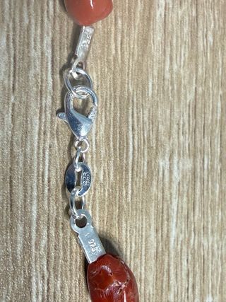 Collana corallo rosso pallini semigrezzo