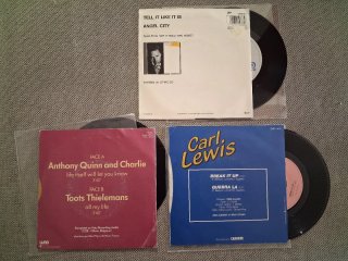 Lote 7 discos actores y deportistas 45 rpm 7"