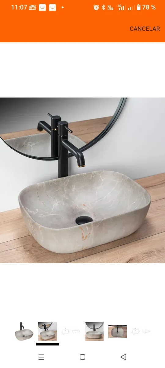 Lavabi in pietra naturale grigia