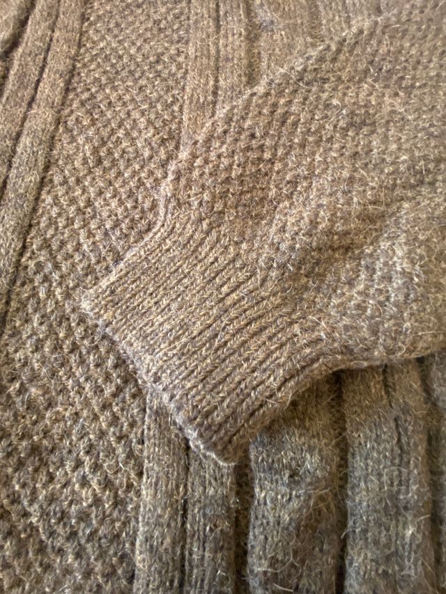 Maglione marrone XL Vintage Treccia Anni '80/'90