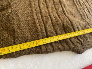 Maglione marrone XL Vintage Treccia Anni '80/'90