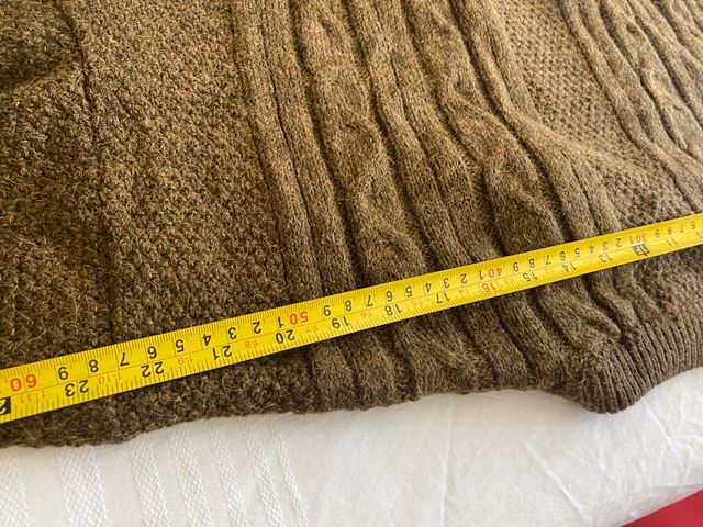 Maglione marrone XL Vintage Treccia Anni '80/'90