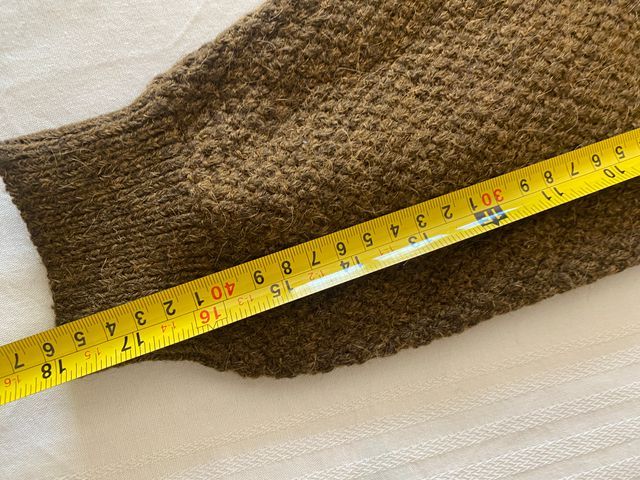 Maglione marrone XL Vintage Treccia Anni '80/'90