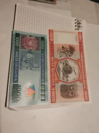 Billetes Mauritania 1000 Ouguiya sin circular