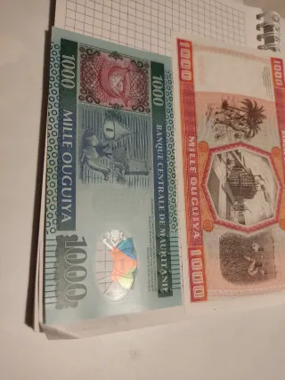Billetes Mauritania 1000 Ouguiya sin circular