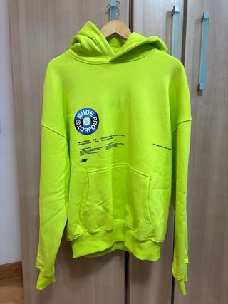 Sudadera Nude Project Verde Neón Hombre