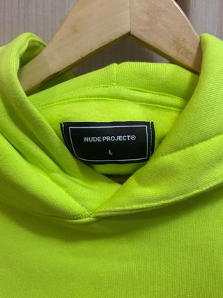 Sudadera Nude Project Verde Neón Hombre